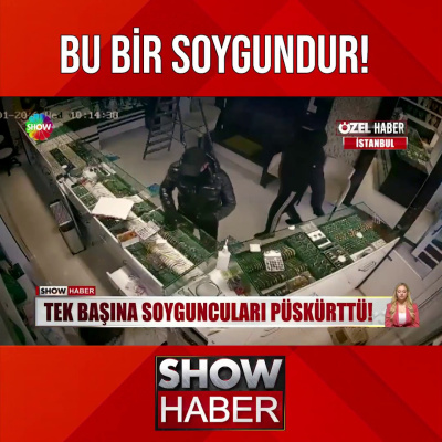 Kuyumcu, soyguncuları kovaladı!