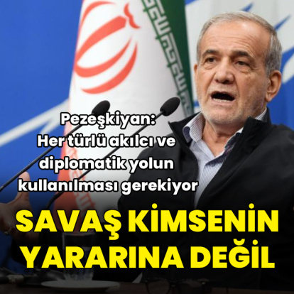 Pezeşkiyan: Savaş kimsenin yararına değil