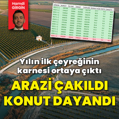 Arazi satışında sert düşüş