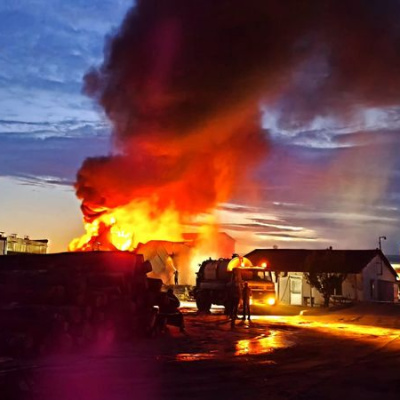 Edirne'de korkutan fabrika yangını!