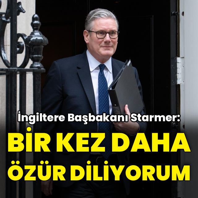 İngiltere Başbakanı: Bir kez daha özür diliyorum