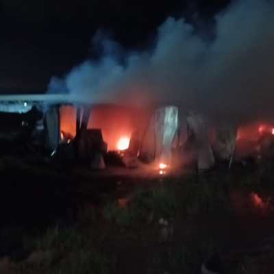 Konteyner yandı, facia yaşandı!