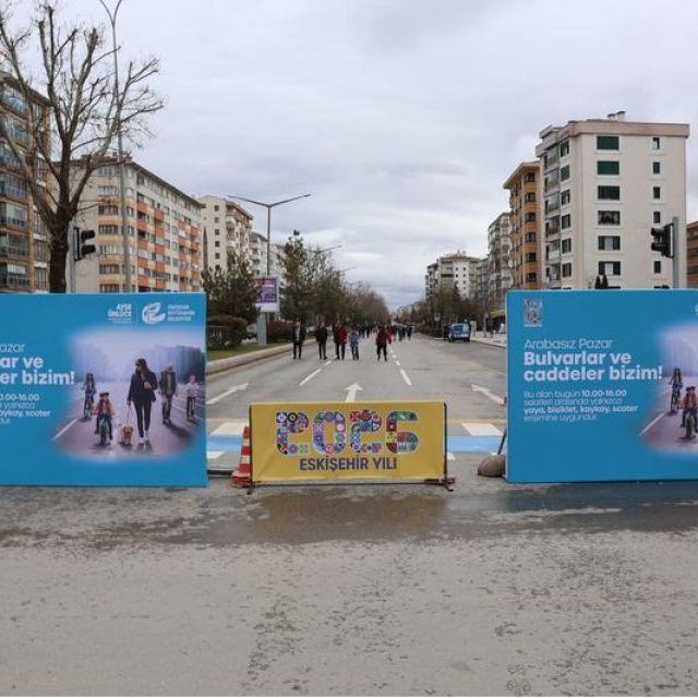 Eskişehir'de "Arabasız Pazar" uygulaması