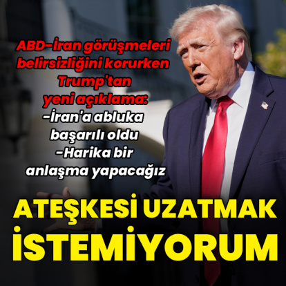 Trump: İran'a abluka başarılı oldu