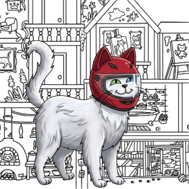23 Nisan'da çocuklardan dijital kedi tasarımı