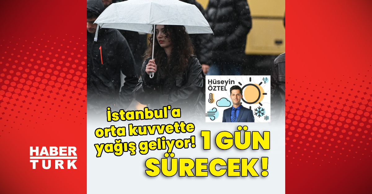 İstanbul'ayağış geliyor! Geceye kadar devam edecek