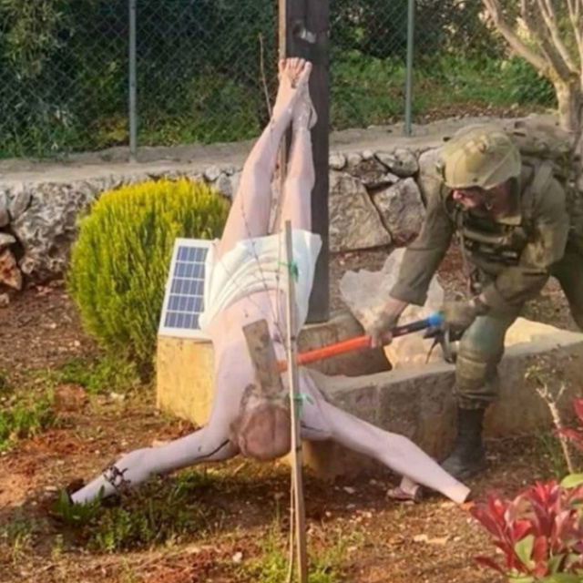 Hazreti İsa heykelini parçalayan İsrail askerine hapis cezası