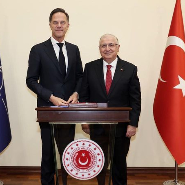 Bakan Güler, Rutte ile görüştü