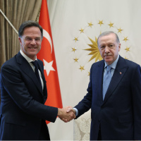 Cumhurbaşkanı Erdoğan Rutte ile bir araya geldi