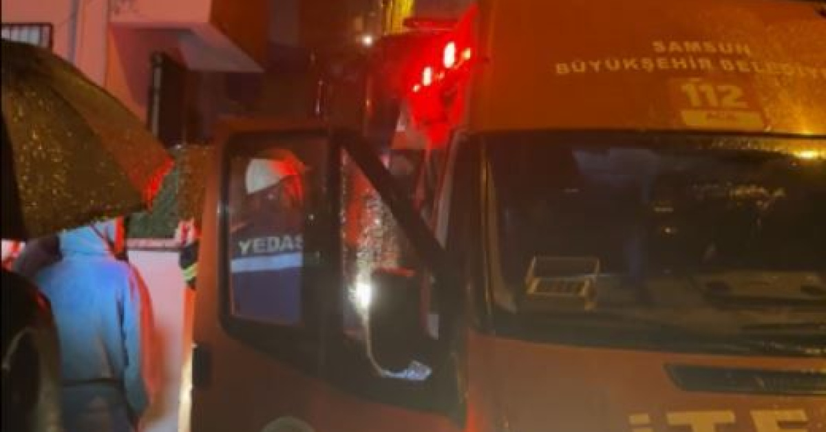 Samsun'da Yangın, Anne ve Bebeği Etkilendi
