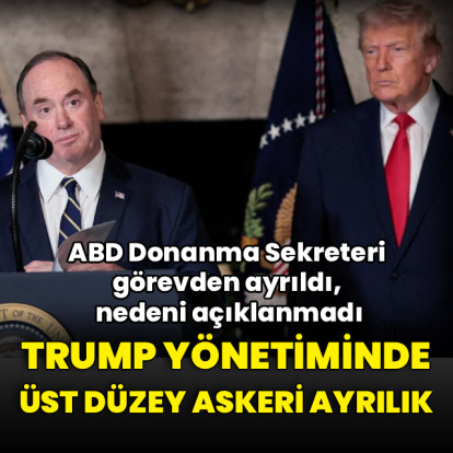 ABD Donanma Sekreteri görevden ayrıldı