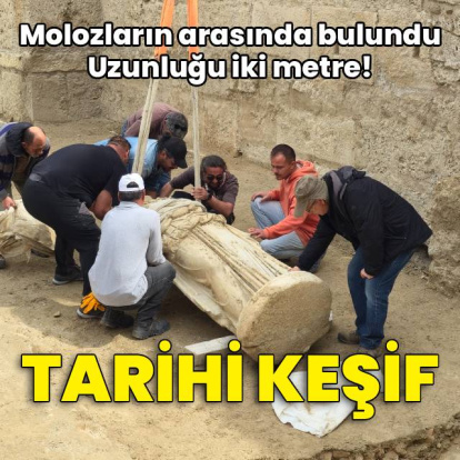Tarihi keşif! Molozların arasında bulundu