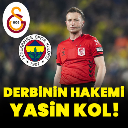 Derbinin hakemi belli oldu!