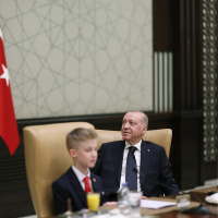 Cumhurbaşkanı Erdoğan, çocuklarla bir araya geldi
