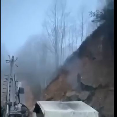 Giresun’da heyelan!