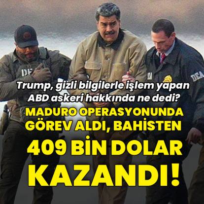 Maduro operasyonunda görev alıp bahisten 409 bin dolar kazandı