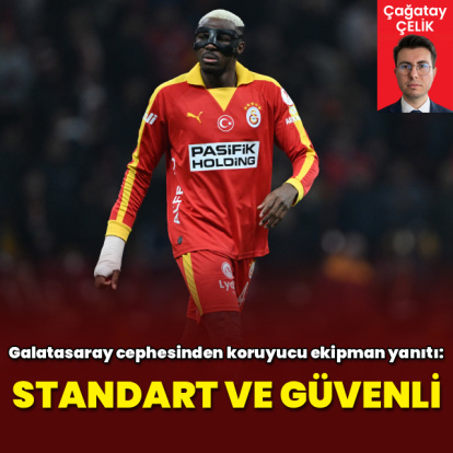 Galatasaray cephesinden koruyucu ekipman yanıtı!