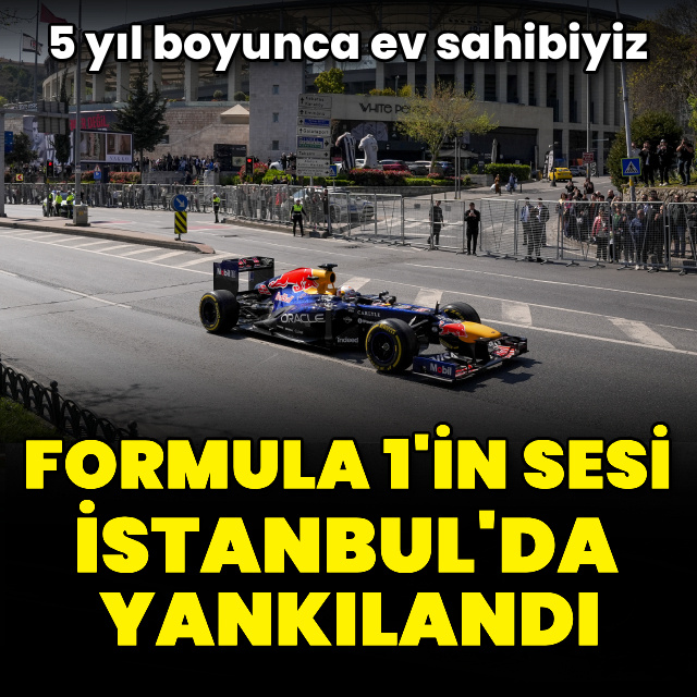 İstanbul sokaklarında Formula 1 şov