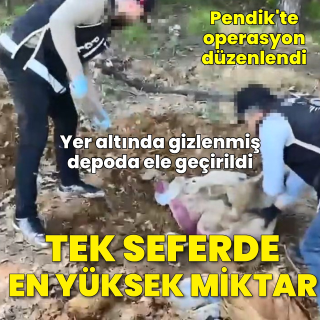 Pendik'te binlerce silah parçası bulundu