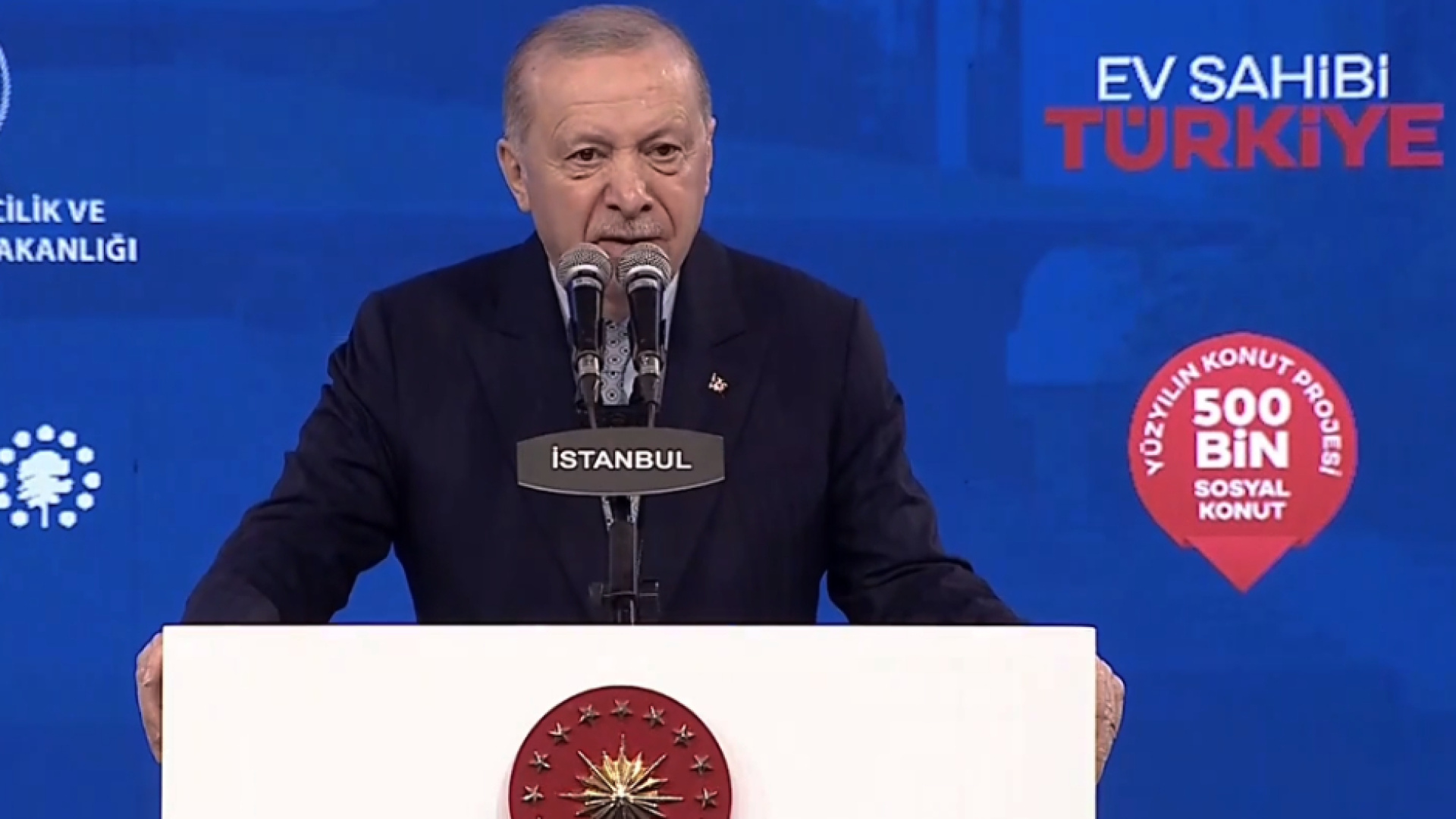 TOKİ İstanbul kura çekimi başladı! 'Ev sahibi Türkiye' kura töreninde Cumhurbaşkanı Recep Tayyip Erdoğan konuşuyor