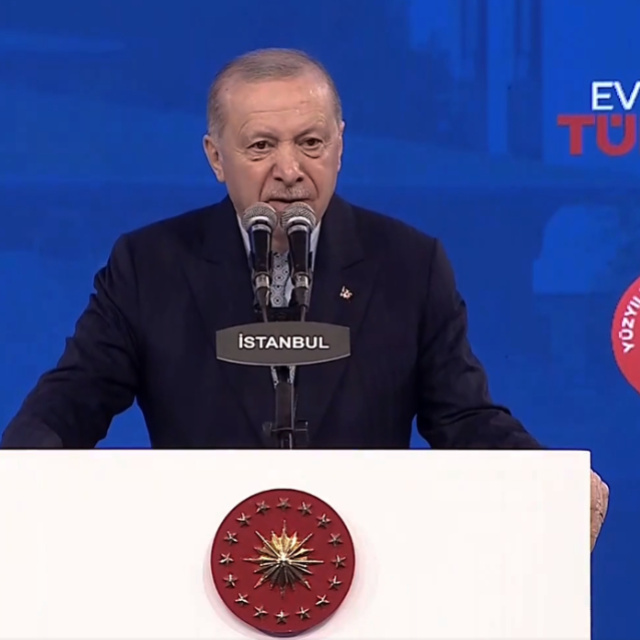Cumhurbaşkanı Recep Tayyip Erdoğan konuşuyor