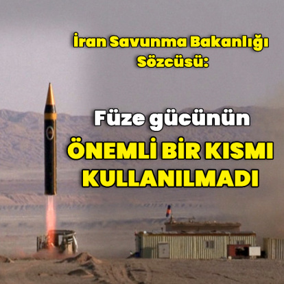 İran: Füze gücünün önemli bir kısmı kullanılmadı