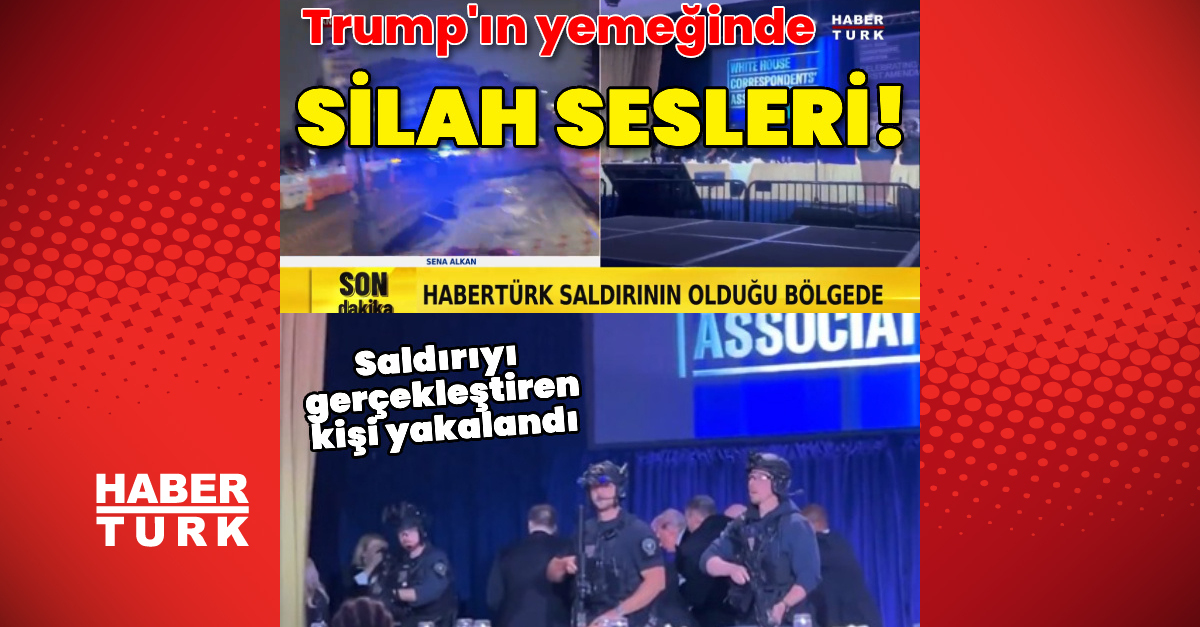 Trump'ınyemekte silah sesleri duyuldu!