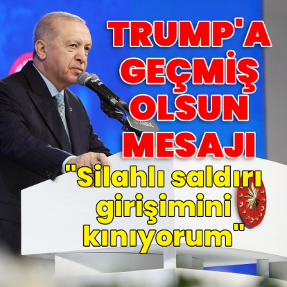 Cumhurbaşkanı Erdoğan'dan Trump'a geçmiş olsun mesajı