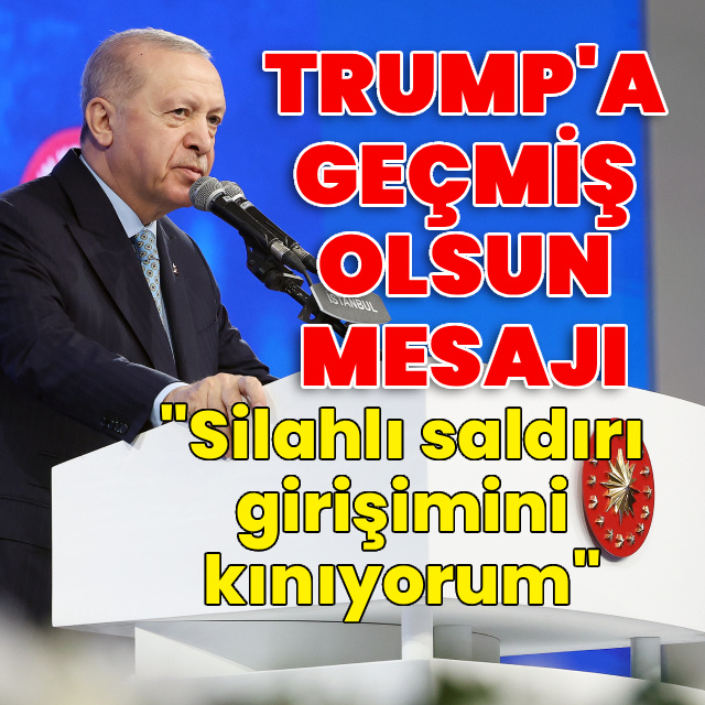 Cumhurbaşkanı Erdoğan'dan Trump'a geçmiş olsun mesajı