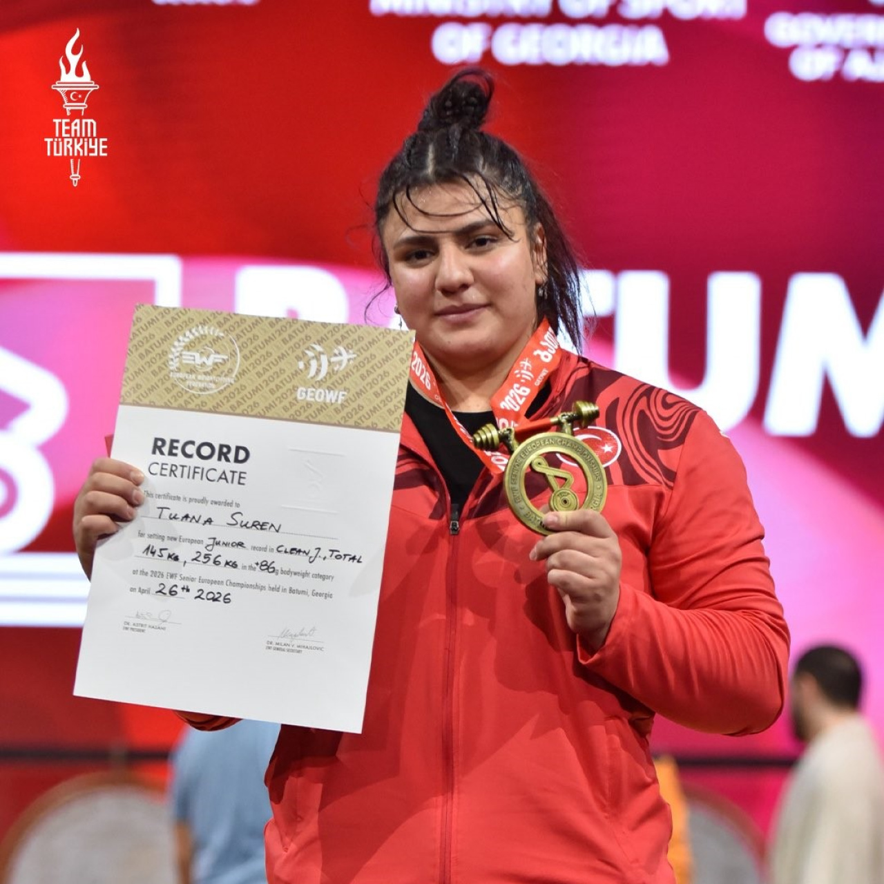 Tuana Süren Avrupa üçüncüsü!