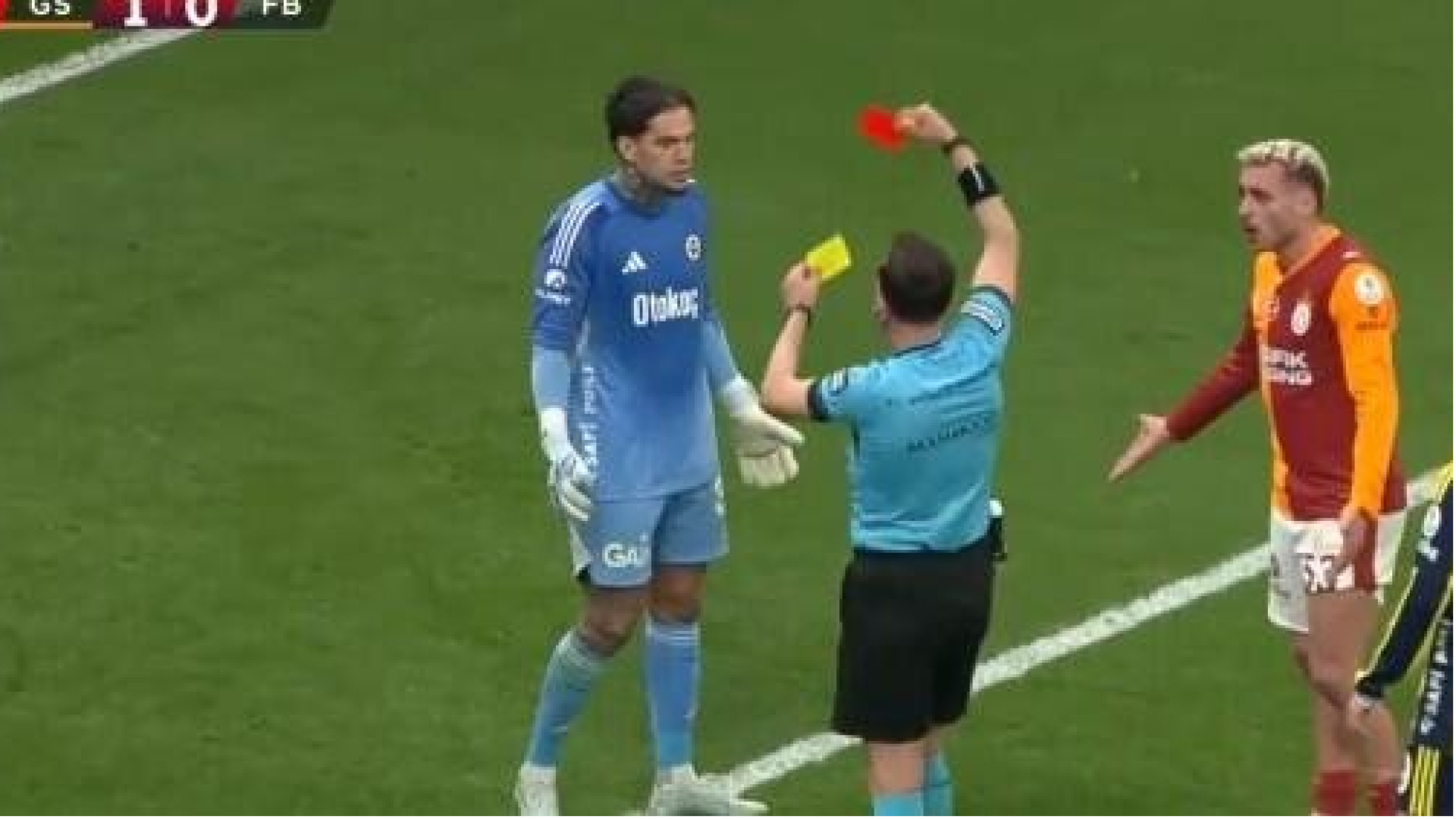 Derbide olaylı dakikalar: Ederson kırmızı kart gördü, Yasin Kol'a tepki gösterdi!