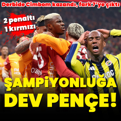 Dev derbide kazanan G.Saray!