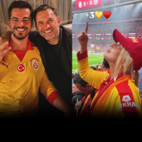 Ünlülerin Galatasaray coşkusu