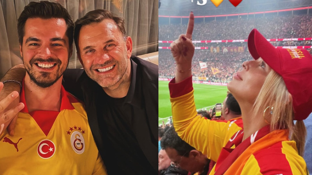Ünlülerin Galatasaray coşkusu