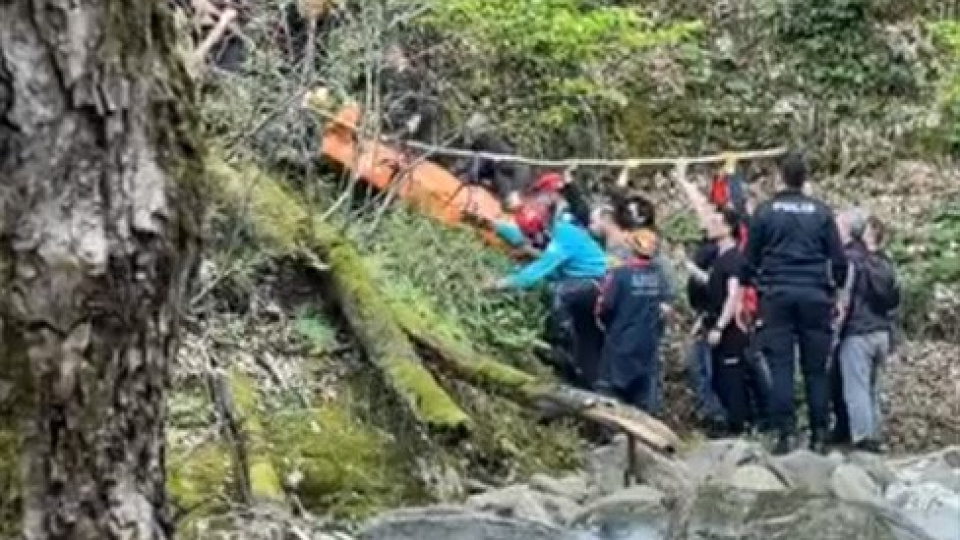 Kalp krizi geçirdi, dereye düştü!