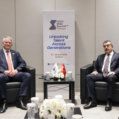 Bakan Tekin, OECD Genel Sekreteri Cormann ile bir araya geldi