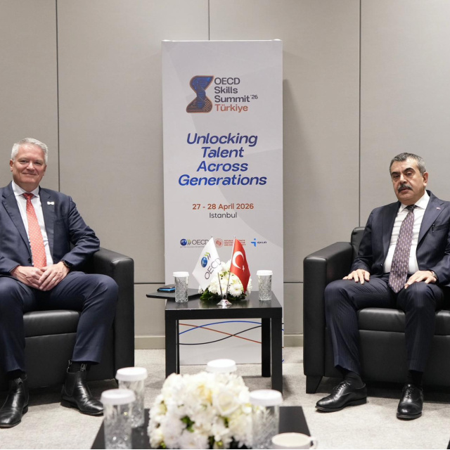Bakan Tekin, OECD Genel Sekreteri Cormann ile bir araya geldi