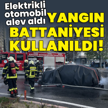 Yangın battaniyesi ile müdahale!