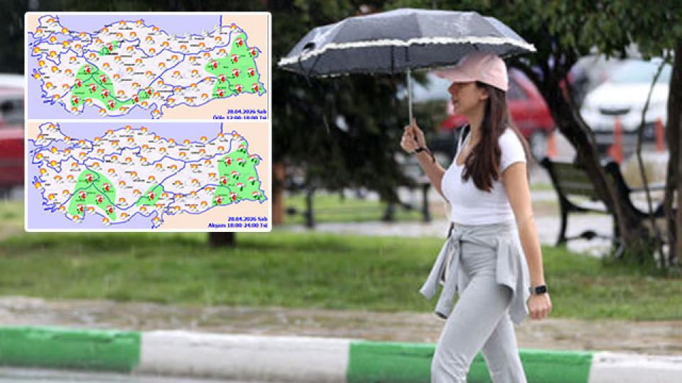 Yer yer sağanak var... Bugün hava nasıl olacak?