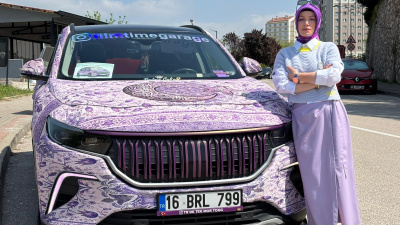 Togg marka araca sıra dışı kaplama!