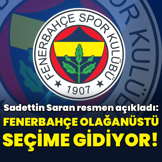 Fenerbahçe seçim tarihini açıkladı!
