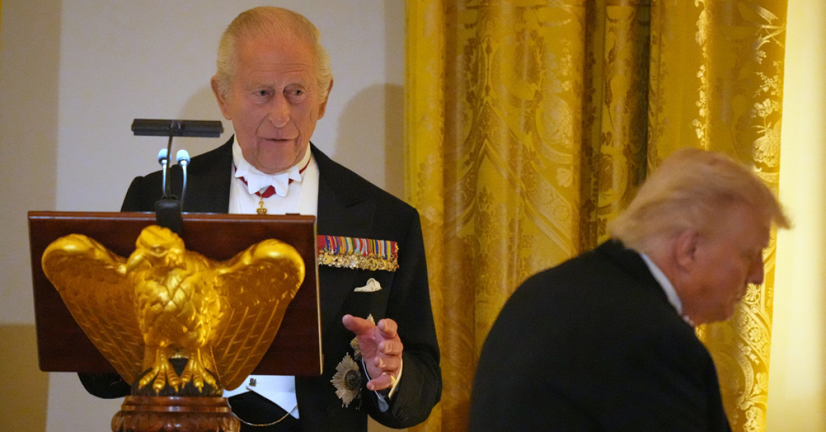 Kral Charles ve Trump'ın Yemekte Esprili Konuşmaları