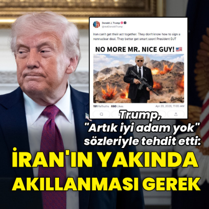 Trump'tan İran'a: Yakında akıllanmaları gerek