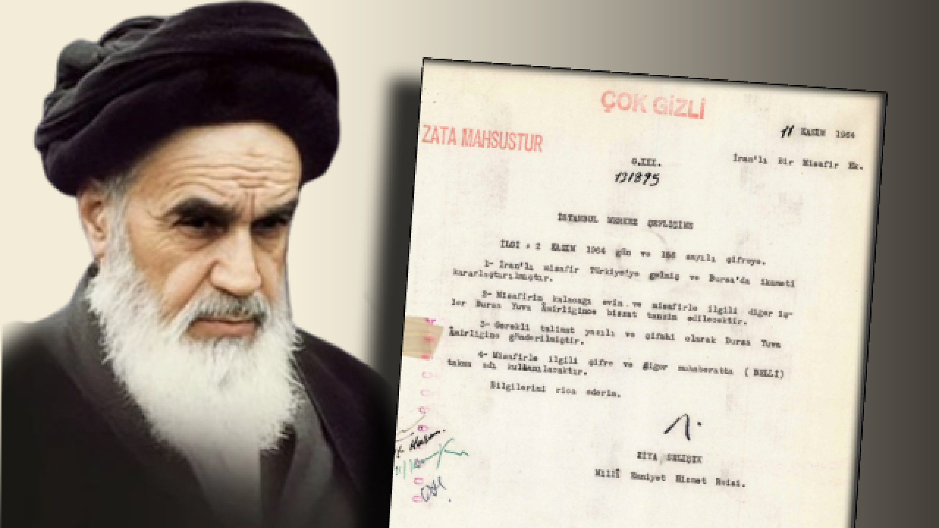 MİT paylaştı: 1964 yılına ait çok gizli Humeyni belgesi! | Son dakika haberleri