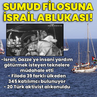 İsrail'den Sumud Filosu'na müdahale