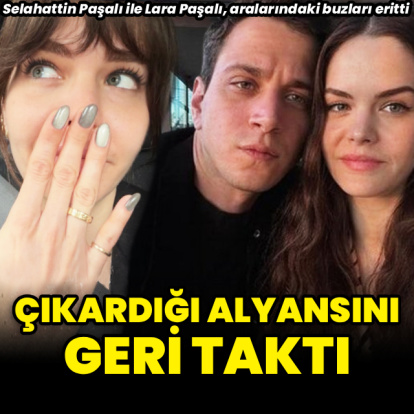 Alyansını geri taktı