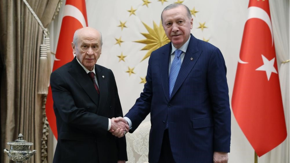 Cumhurbaşkanı Erdoğan, Bahçeli ile görüşüyor