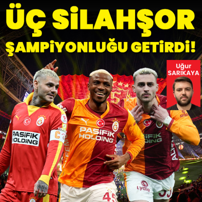 Üç silahşor şampiyonluğu getirdi!