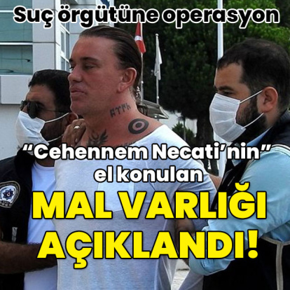 Suç örgütüne operasyon! "Cehennem Necati'nin" el konulan mal varlığı belli oldu!