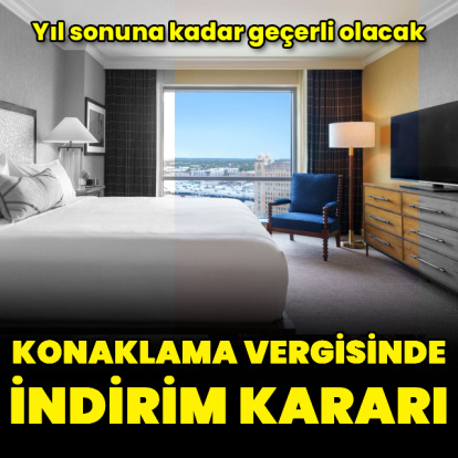 Konaklama vergisi düşürüldü